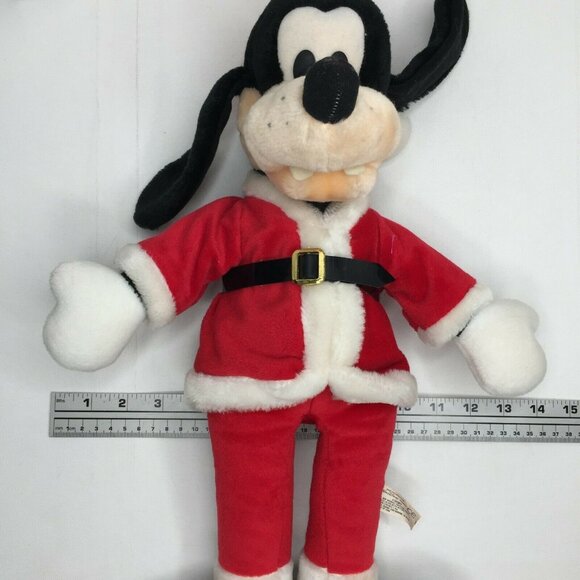 Disney Goofy Plush 18" Santa Claus Stuffed Toy Christmas Holiday Stuffie - Picture 8 of 9